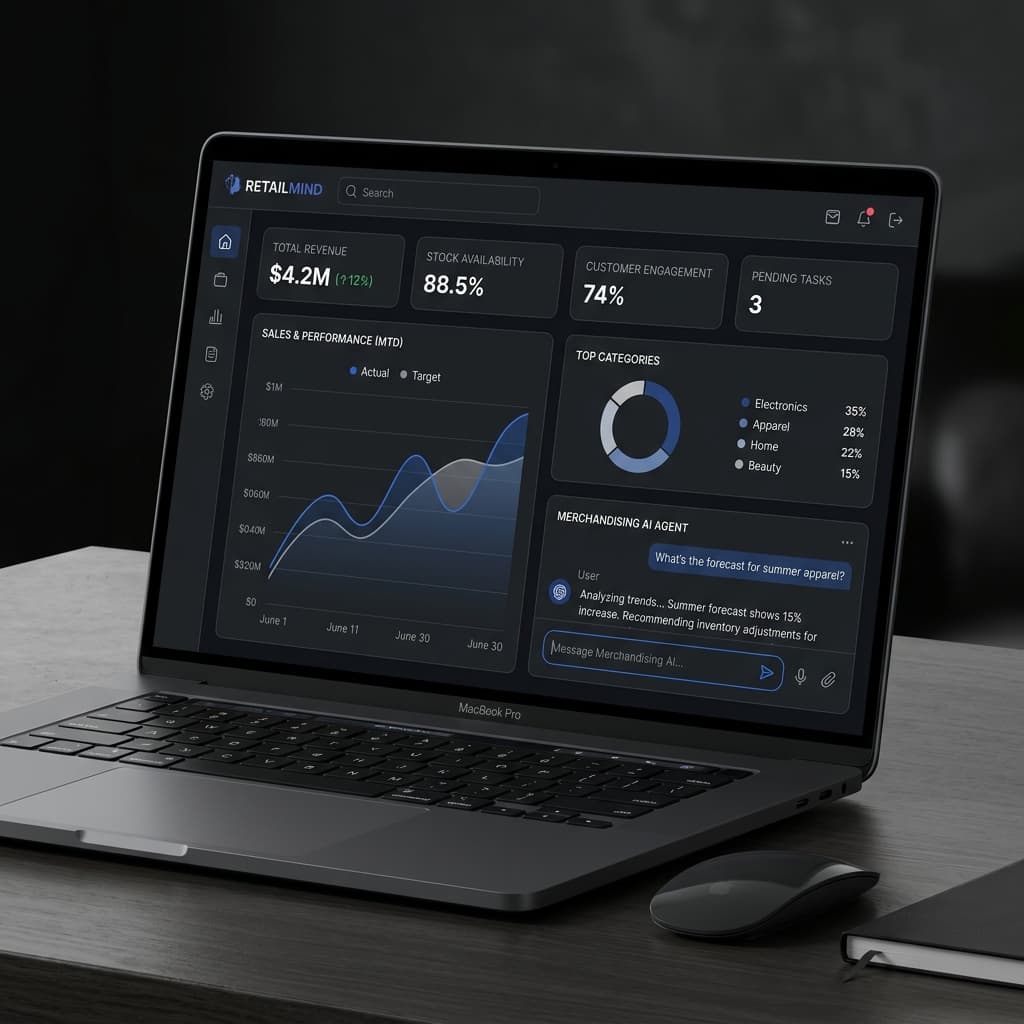 Forge AI Dashboard Laptop View